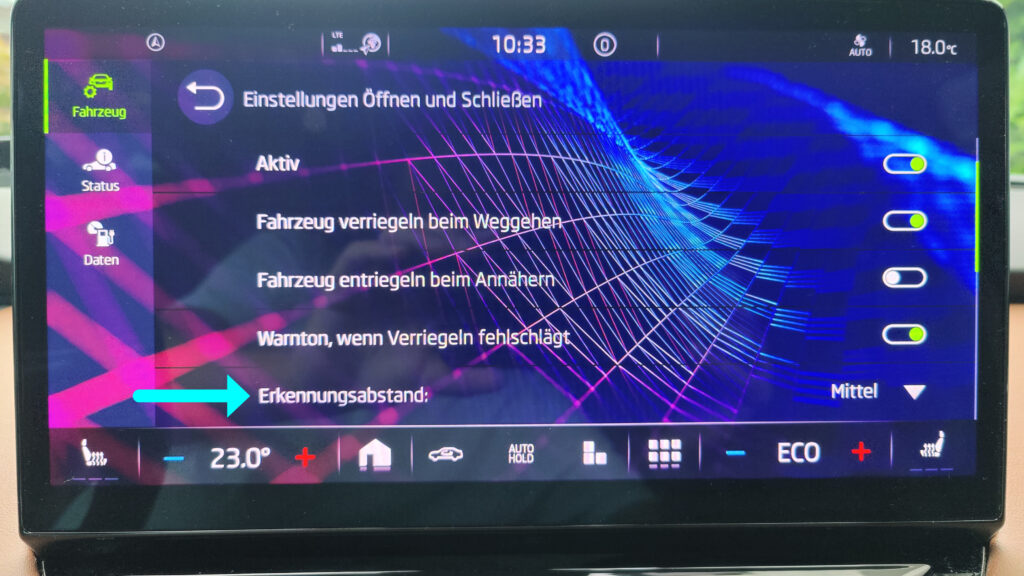 Erkennungsabstand
